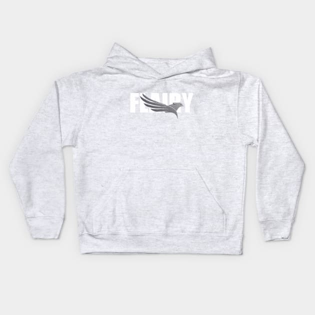 Flairy Bird Kids Hoodie by Proway Design